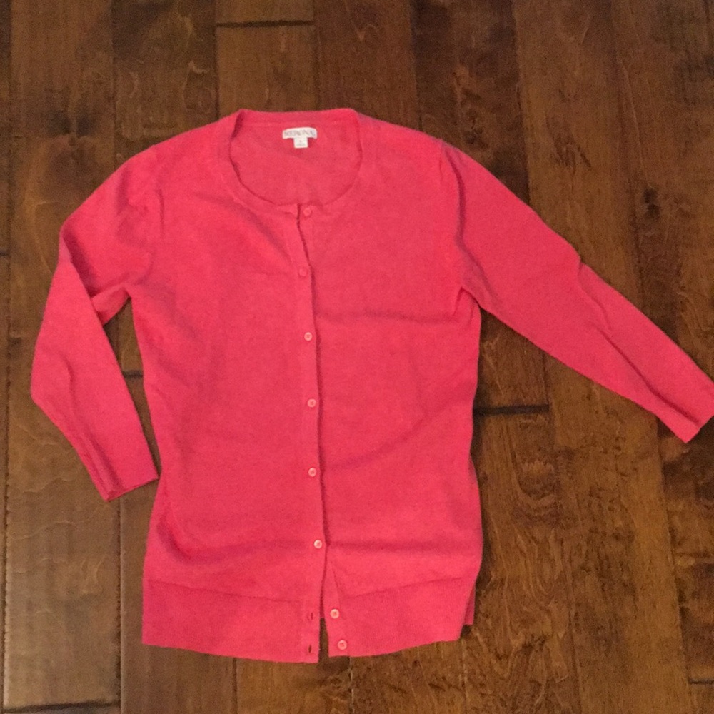 Merona pink button up cardigan